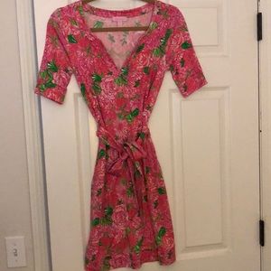 Lily Pulitzer floral dress. Size 0. EUC.